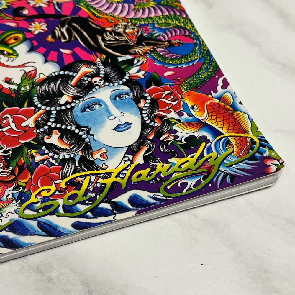 Vintage Lisa Frank x Ed Hardy Tattoo Art Spiral Notebook
